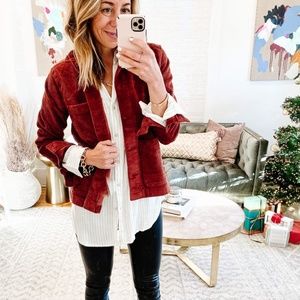 Everlane Corduroy Jacket Red